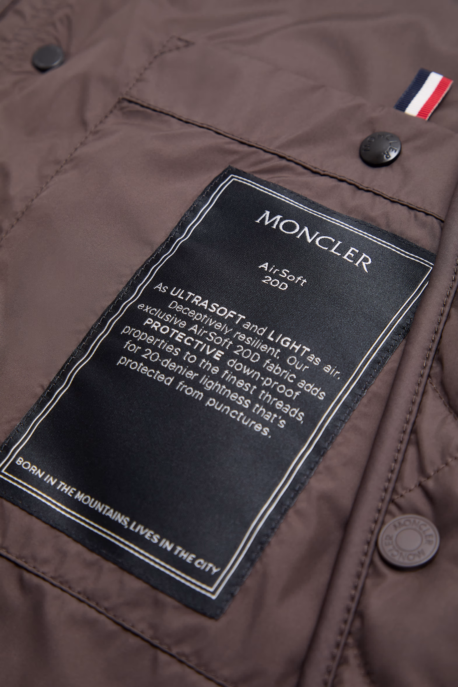 Doudoune sans manches Lycope Hommes Marron Moncler 7